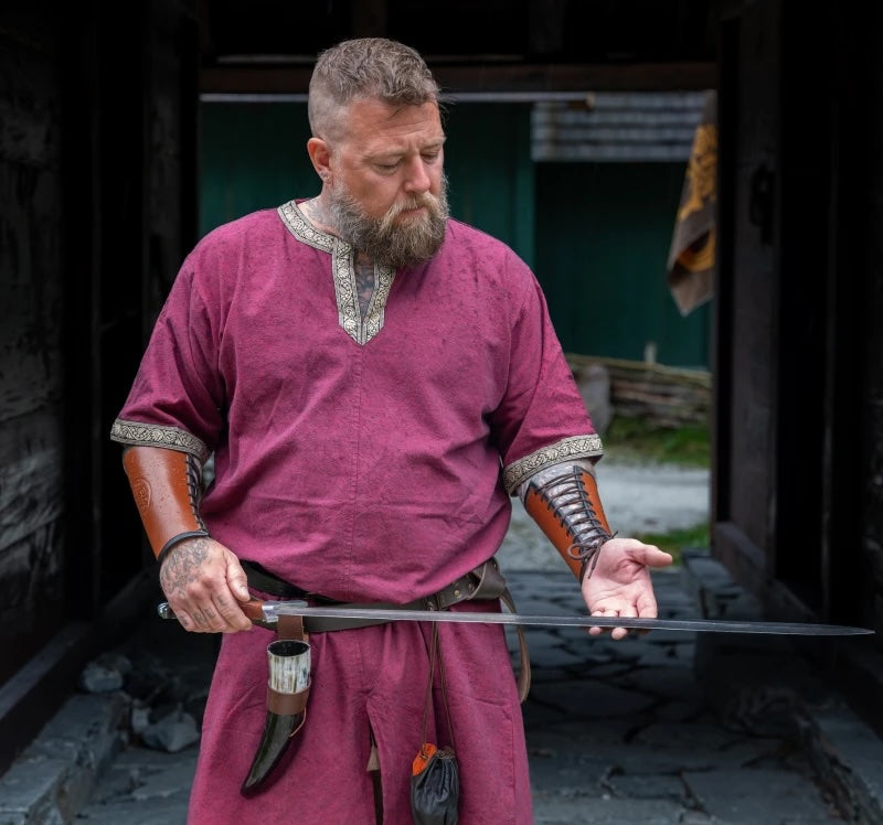 🔥 NEW Red Viking Tunic | Short Sleeves