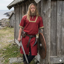 NEW ITEM - Viking Tunic - Red Short Sleeved Tunic