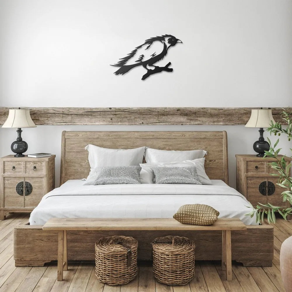 Viking Metal Wall Sign - the Spirit Crow-2-Viking Warrior