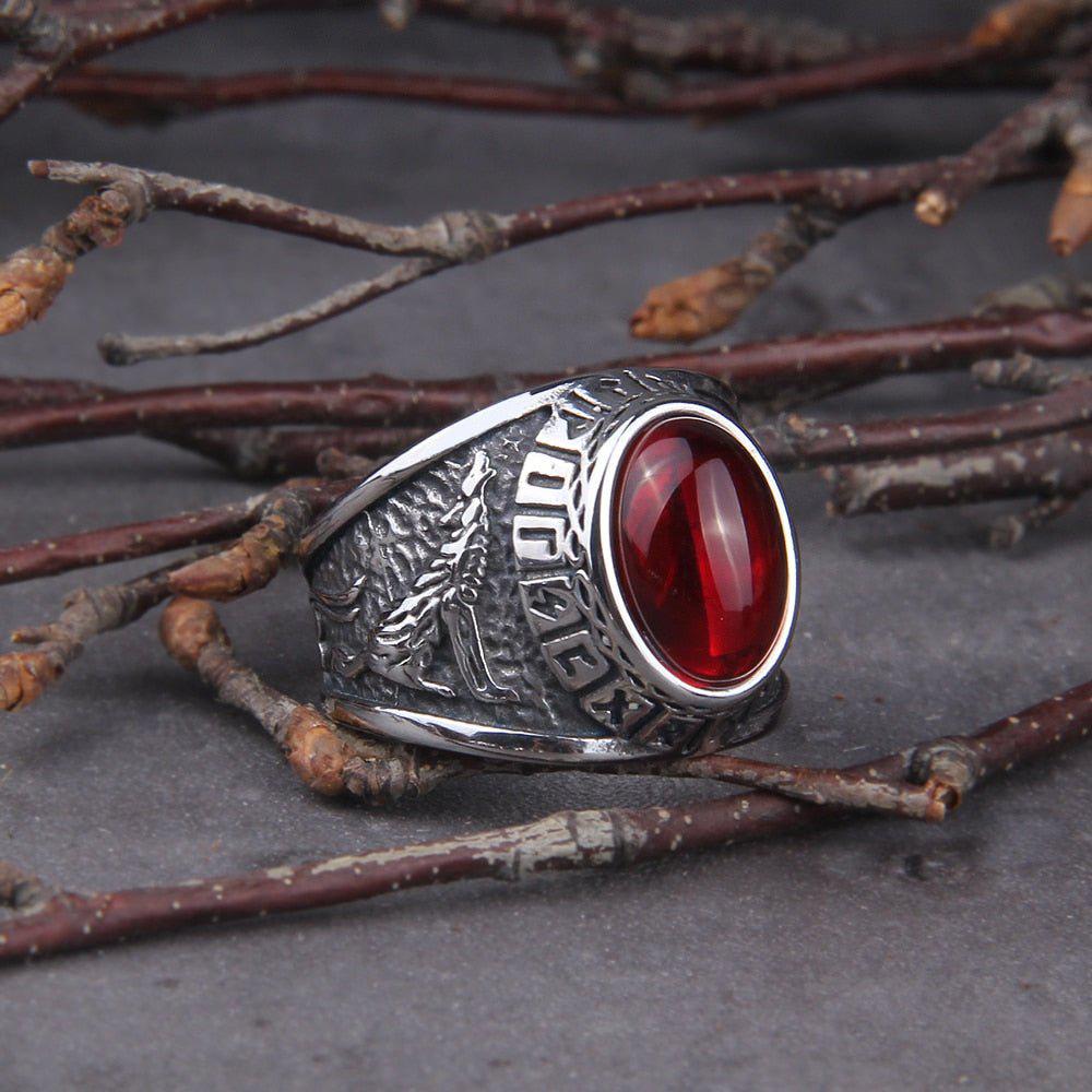 Odin Wolves and Ravens Ring from Viking Warrior Co.