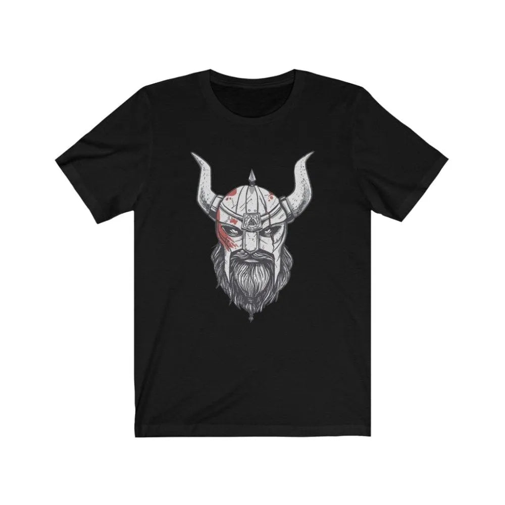T-shirt Viking 'Personne N'aime Le Guerrier' - Lobo Negro - 185 G/m² - Coupe Sportive - 4XL