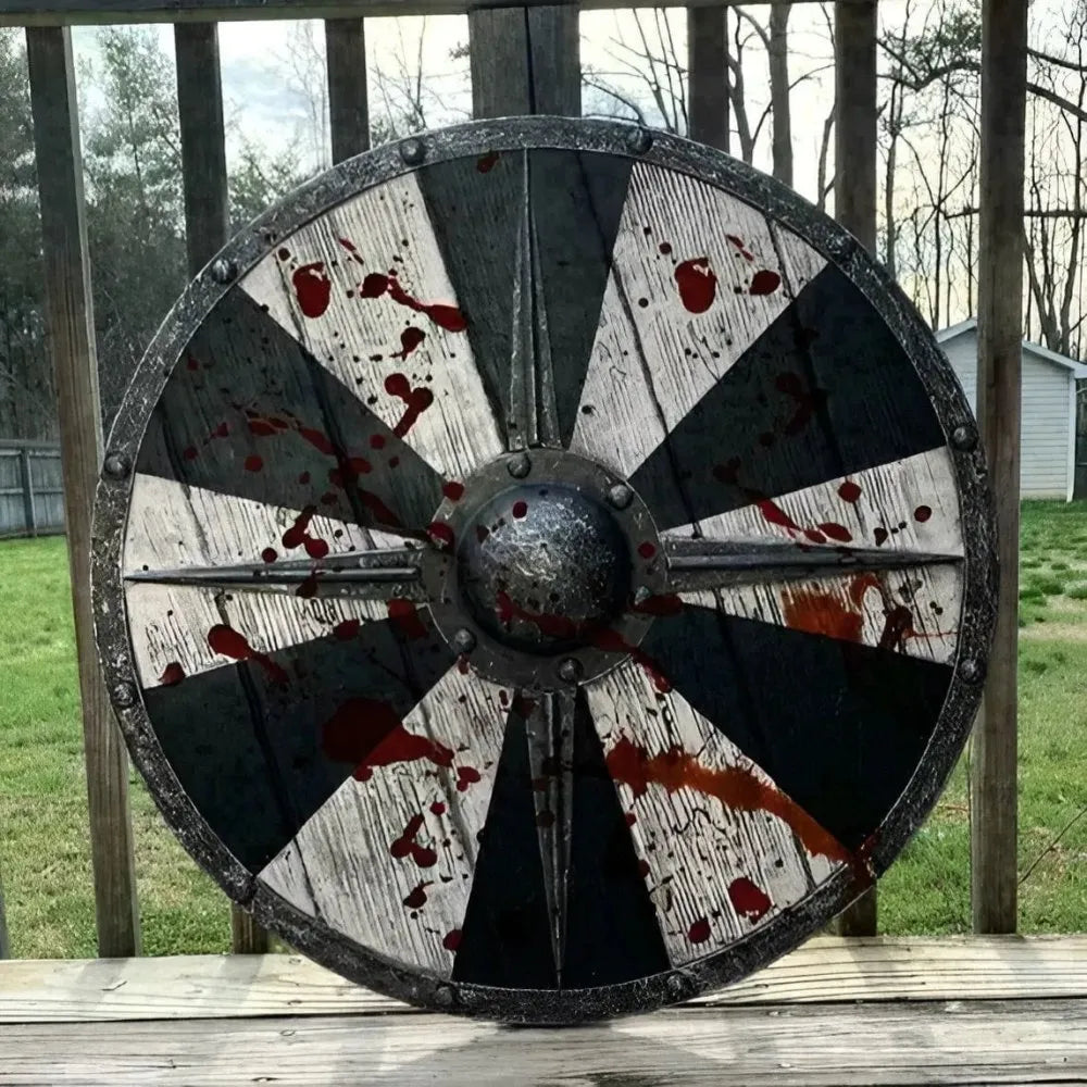 Bloodied Viking Shield - Planking construction-1-Viking Warrior