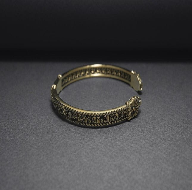 Bronze Viking Jormungandr Bracelet-5