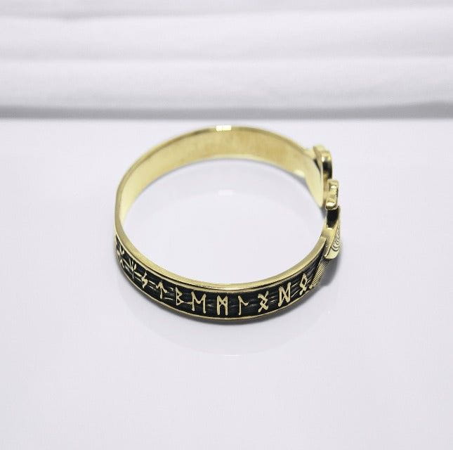 Viking Odins Ravens Runic Bracelet