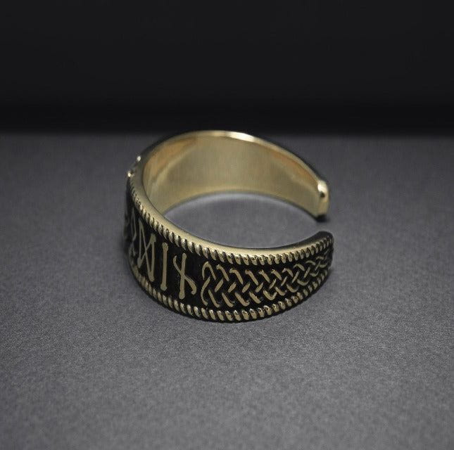 Bronze Viking Triquetra Bracelet-6