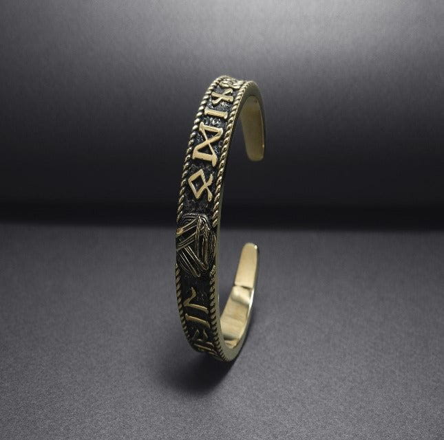 Bronze Viking Triquetra Bracelet-8