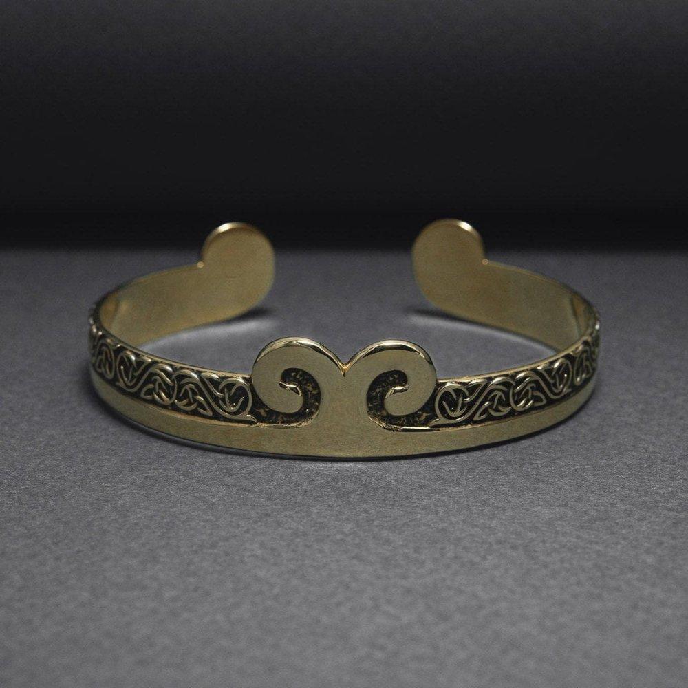 Bronze Viking Troll Cross Bracelet-6