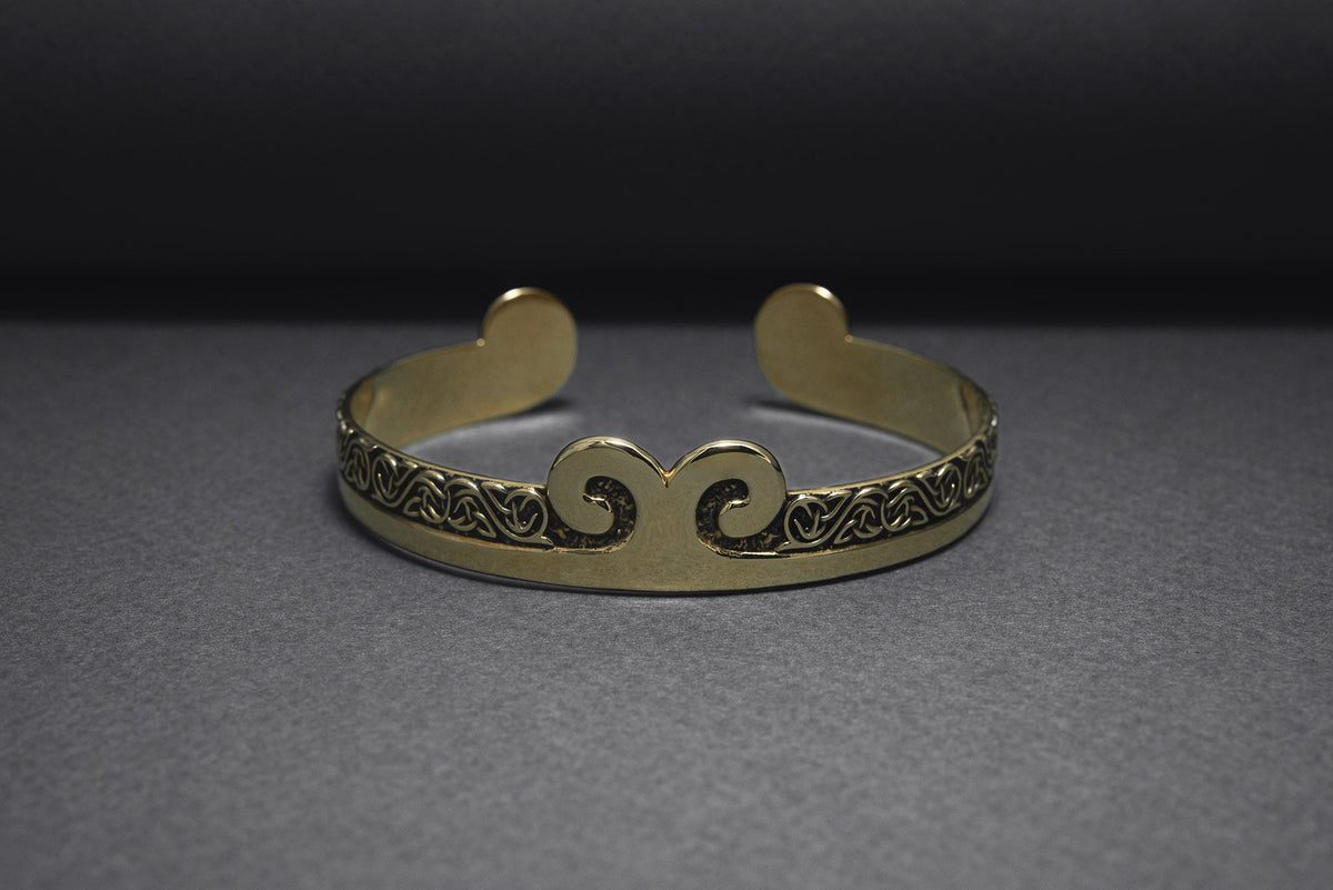 Bronze Viking Troll Cross Bracelet-6