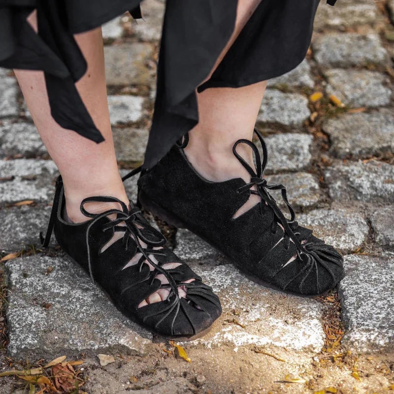 Ladies Viking Womens Shoes | Suede Leather Bundschuhe