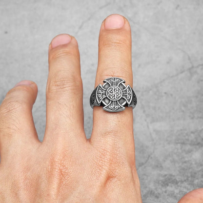 Celtic Cross Stainless Steel Ring