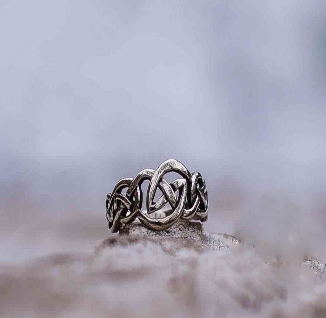 Celtic Ornament Ring Sterling Silver Handcrafted Celtic Jewelry-2
