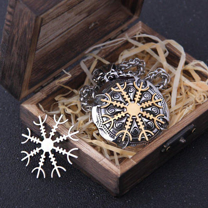 Detachable Helm of Awe Talisman Necklace