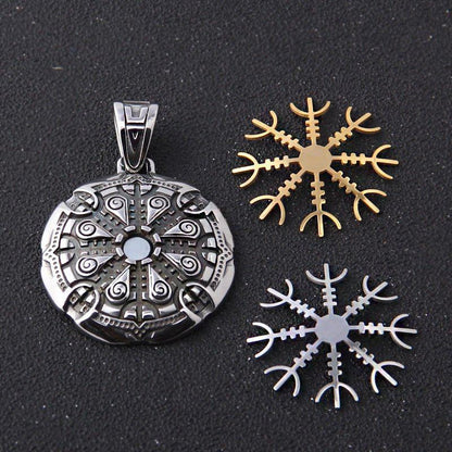 Detachable Helm of Awe Talisman Necklace