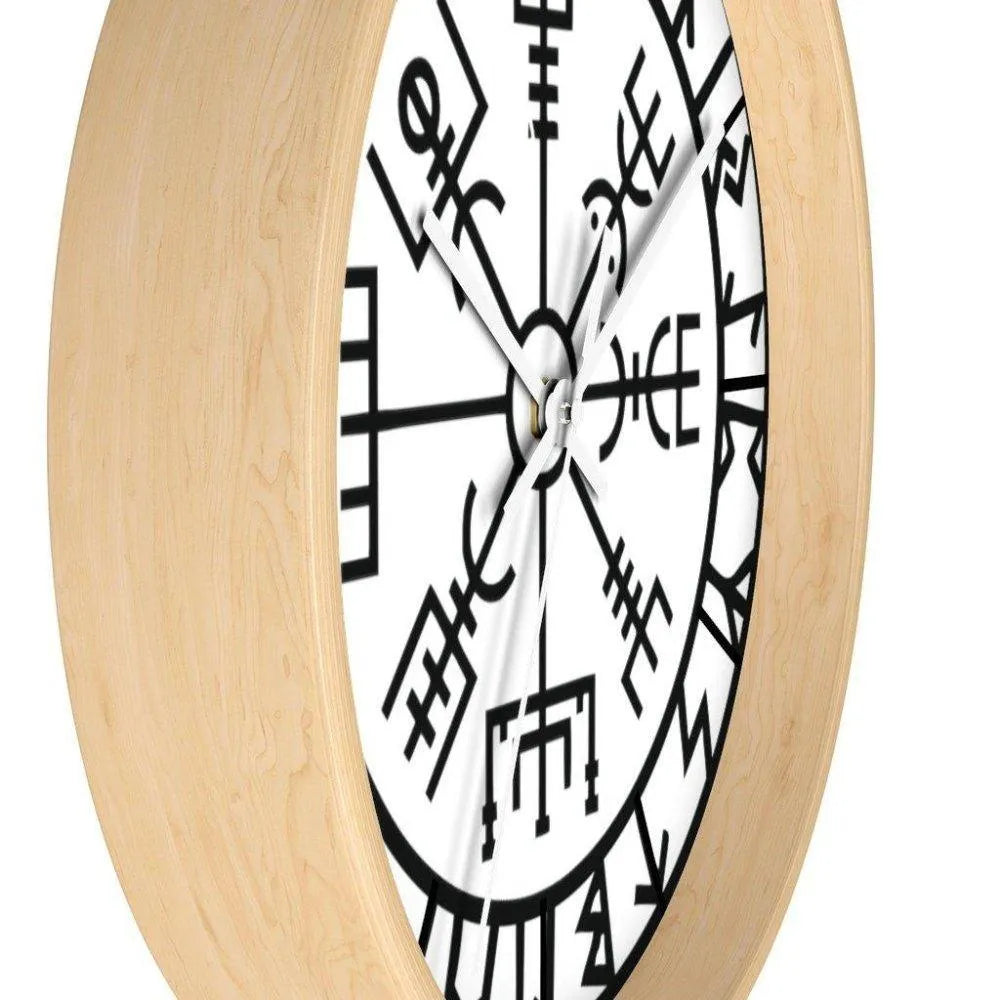Viking Vegvisir Wayfinder Compass Wall clock-5-Viking Warrior