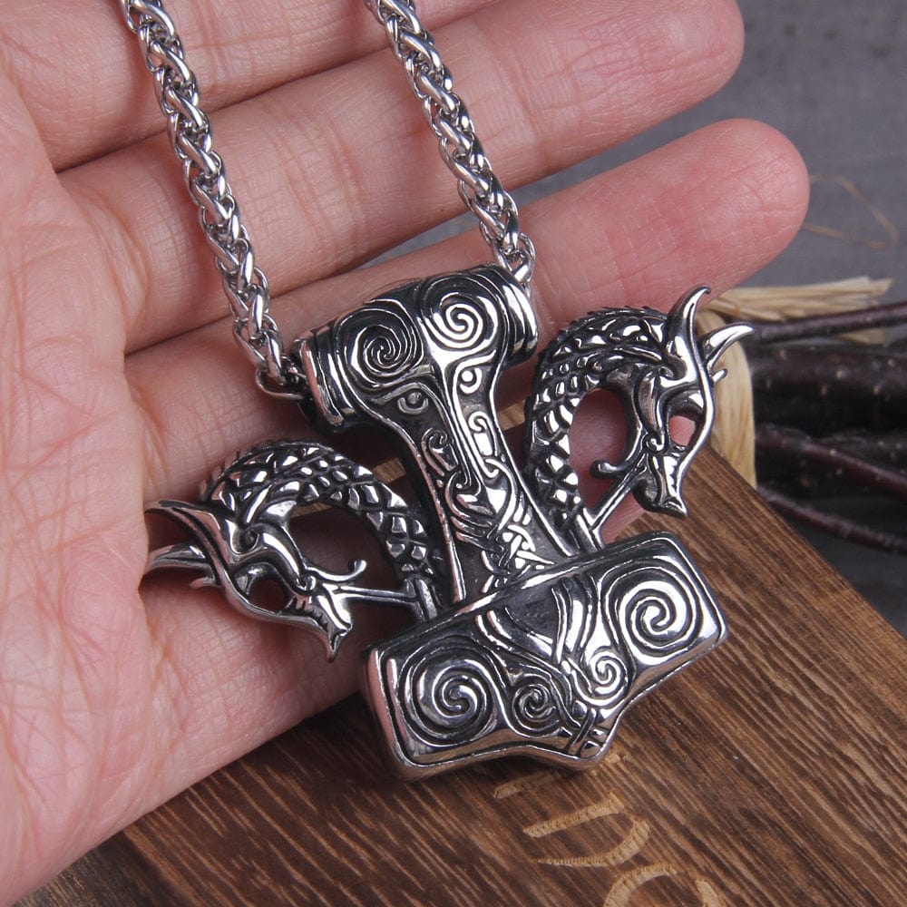 Thor's hammer gold jewelry hotsell