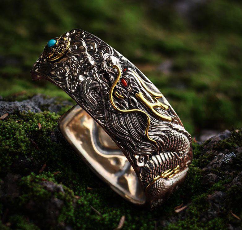 Dragon Metal Viking Bracelet