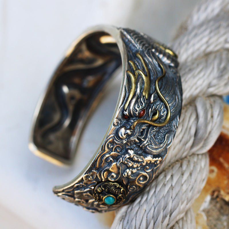 Viking metal bracelet top