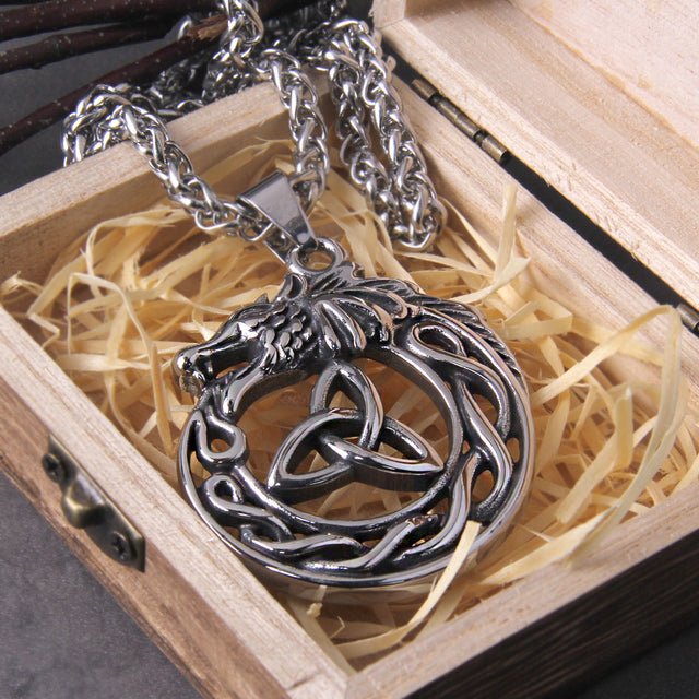  Dragon Stainless Steel Necklace with Pendant Triangle 