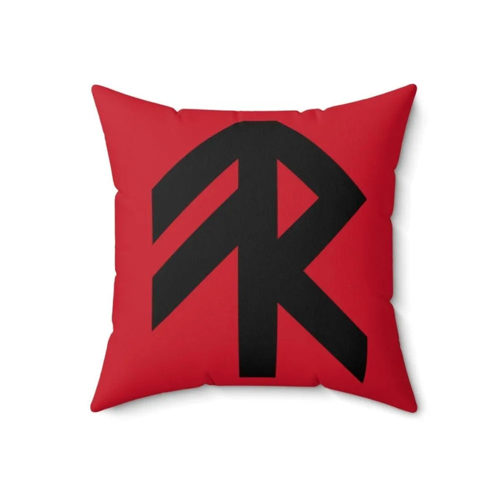 Red Viking Energy Rune Symbol Cushion-1-Viking Warrior