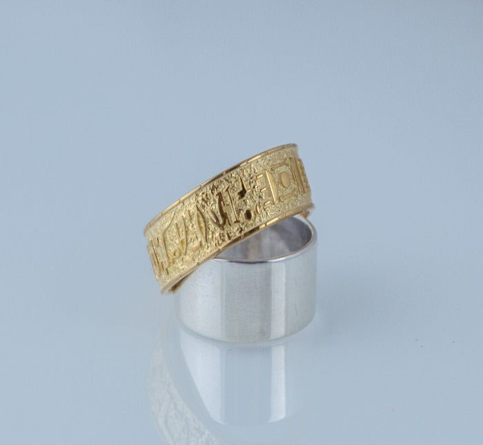 Egypt Symbol Ring Gold Unique Handmade Jewelry-5