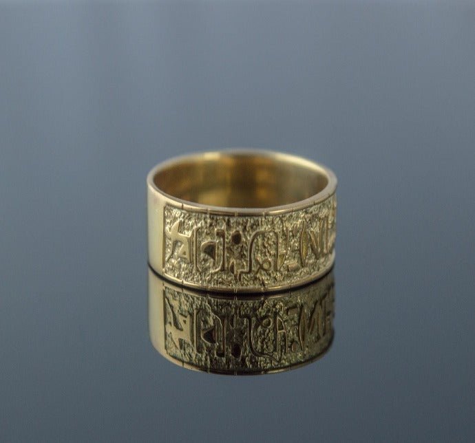 Egypt Symbol Ring Gold Unique Handmade Jewelry-6