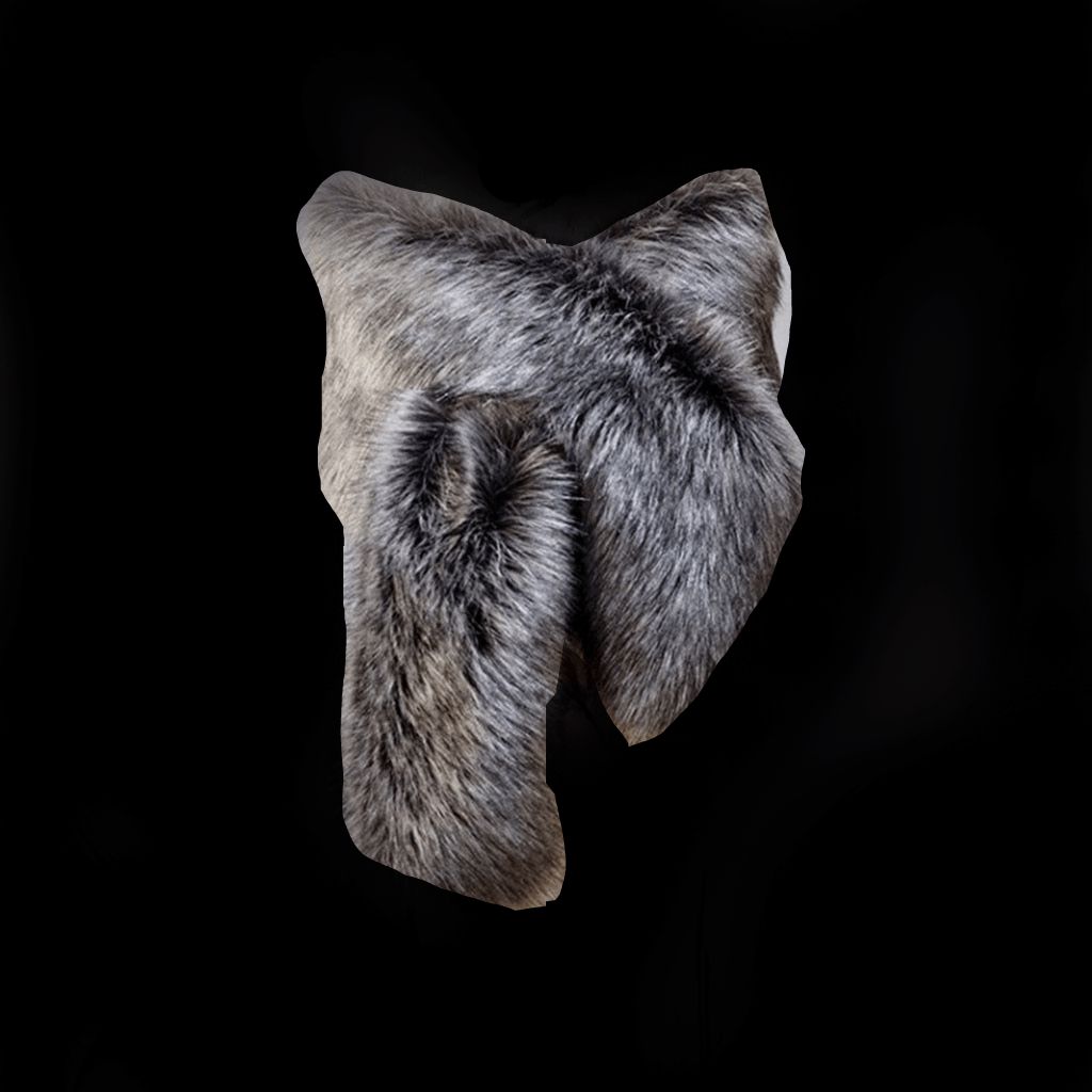Nordic Winter Faux Coyote Viking Cloak