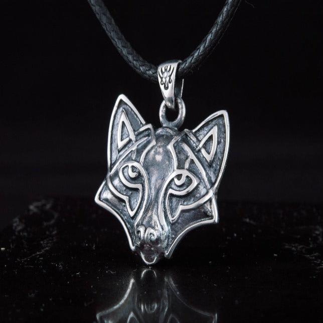 Fox Sterling Silver Pendant Animal Amulet-1