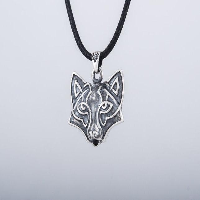 Fox Sterling Silver Pendant Animal Amulet-3