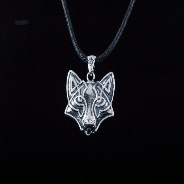 Fox Sterling Silver Pendant Animal Amulet-4