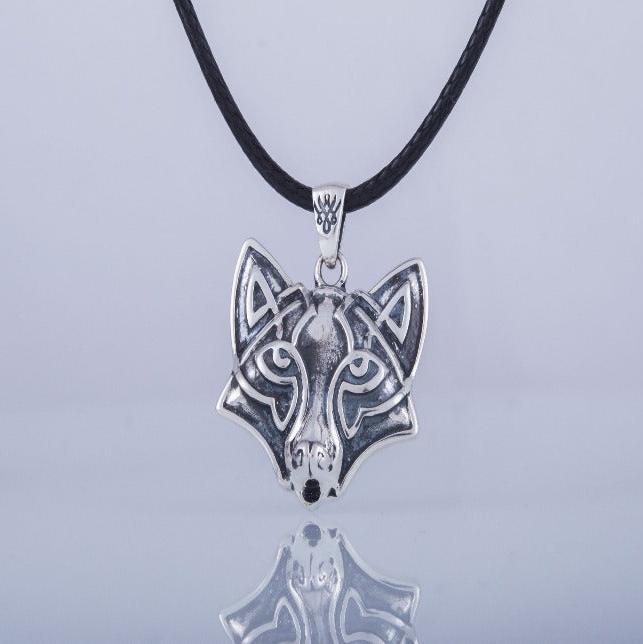 Fox Sterling Silver Pendant Animal Amulet-6