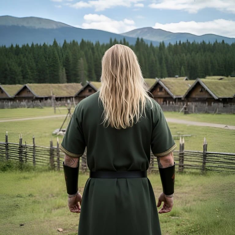 NEW ITEM - Nobles' Viking Tunic - Green Lords & Nobles Short Sleeved Tunic