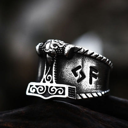Thor's Hammer Mjolnir Ring from Viking Warrior Co.