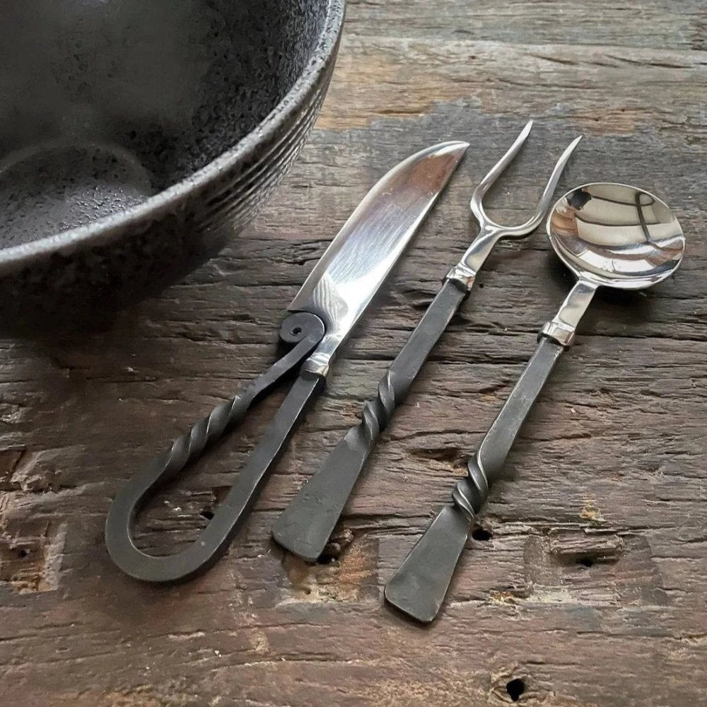 Hand-Forged Medieval Cutlery