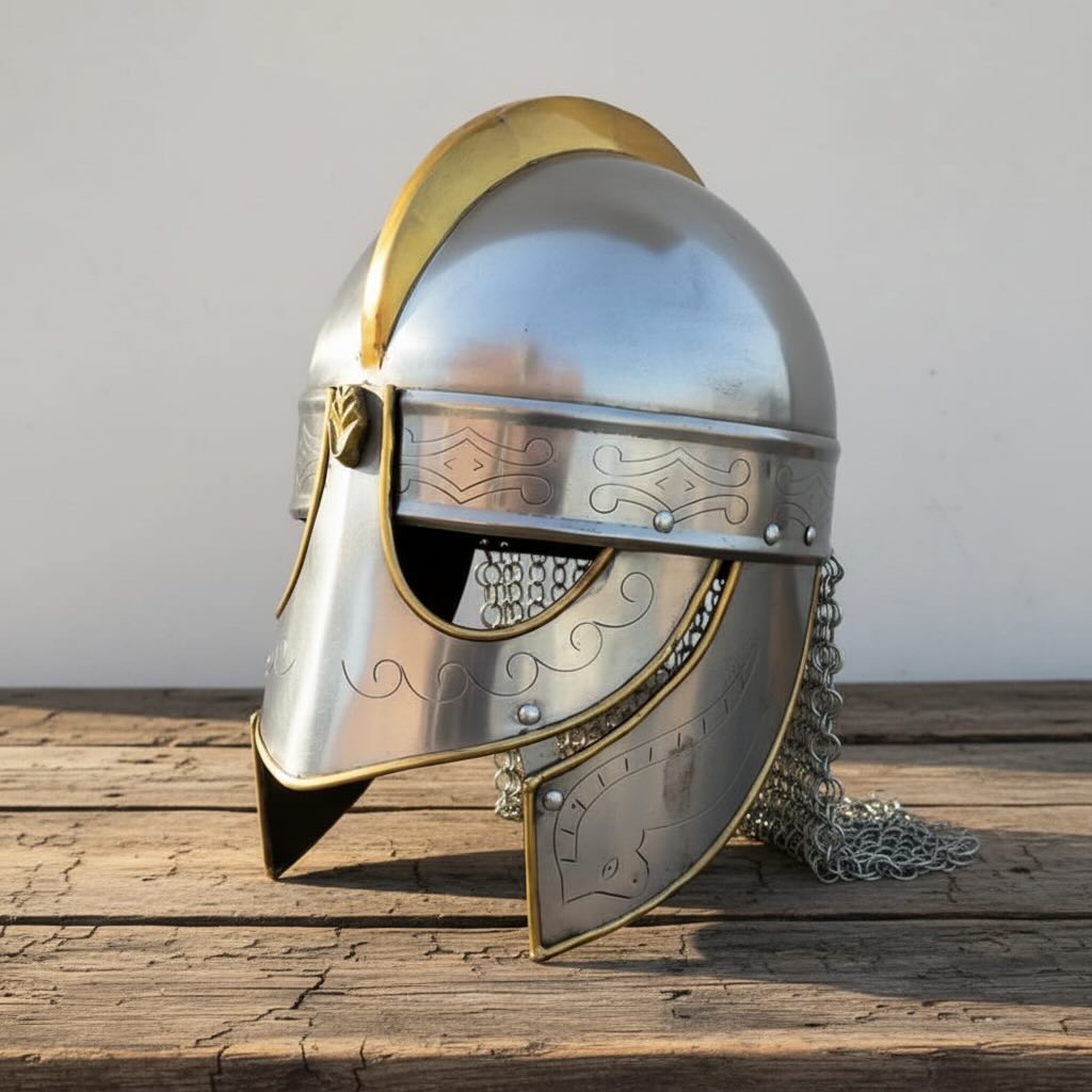 Steel Valsgarde Helm - Viking Helmet Armor