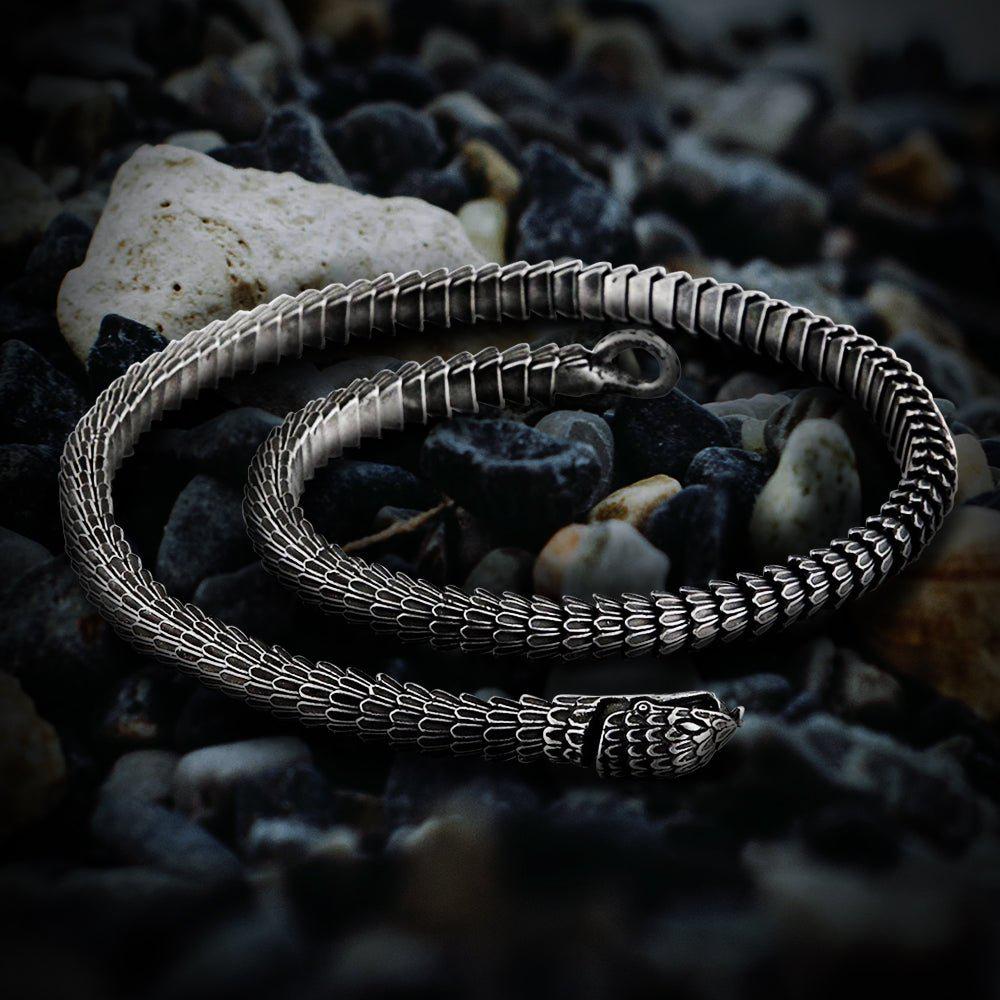 Jormungandr Segmented Viking Steel Necklace