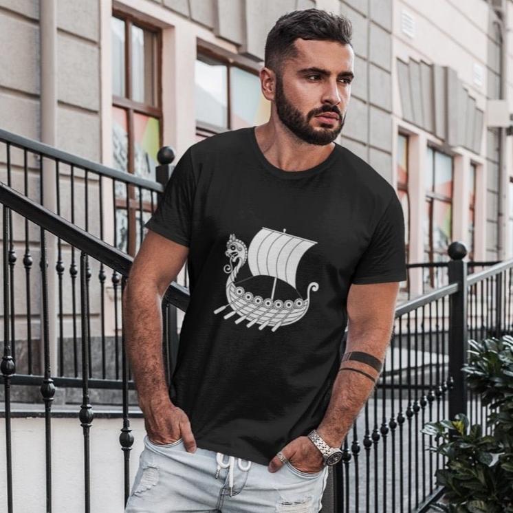 Knotwork Viking Ship Shirt