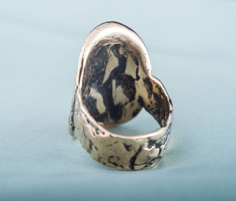 Lagertha&#39;s Shield Ring Bronze Viking Jewelry-6
