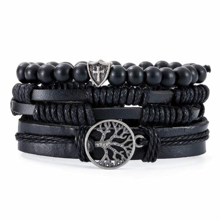 Leather multilayer bracelet shop