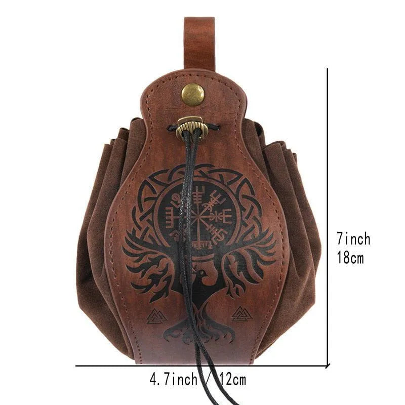 Leather Viking Coin Belt Pouch Dimensions