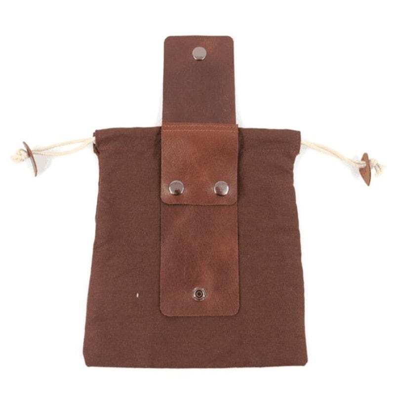 Brown Leather Viking Foraging Pouch Belt Bag