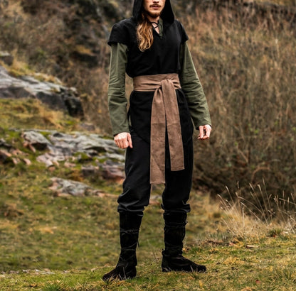 Brown Linen Viking Belt | Unisex Medieval Style