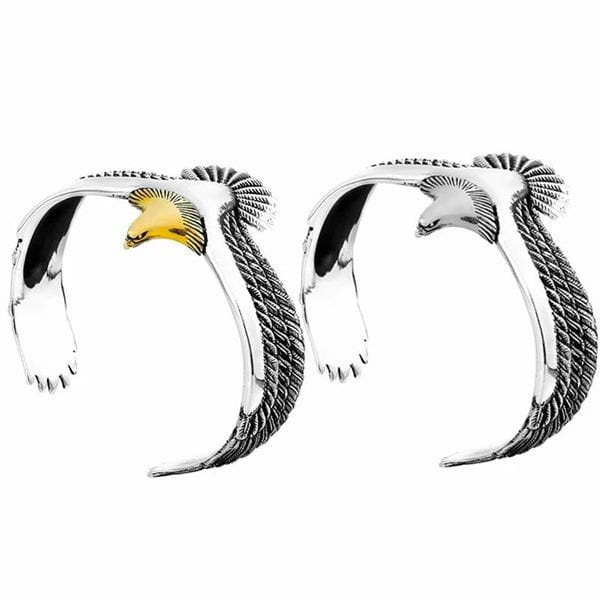 Modern Eagle Torc-style Bracelet