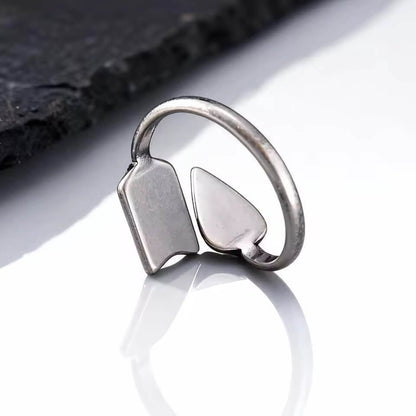 Nordic Tyr Arrow Ring | Minimalist Open Band
