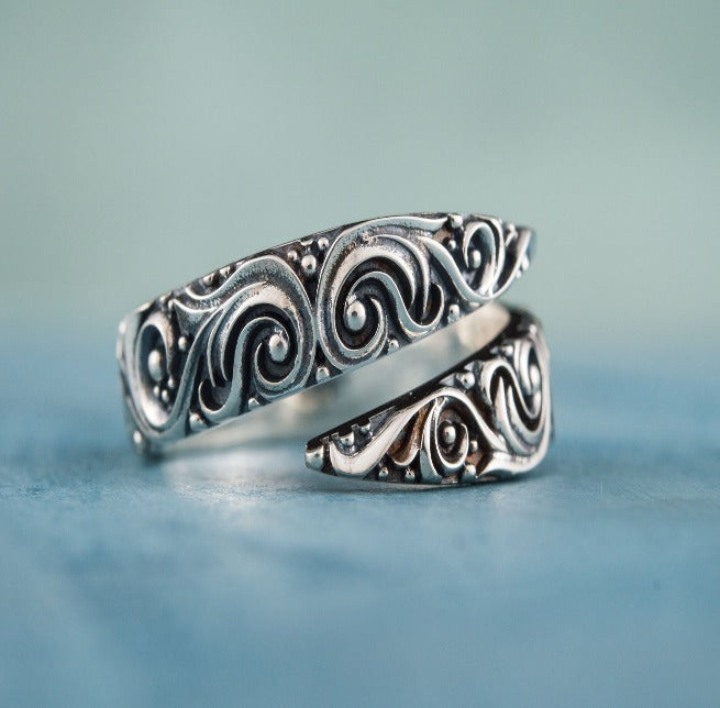 Norse Snake Style Ring-4