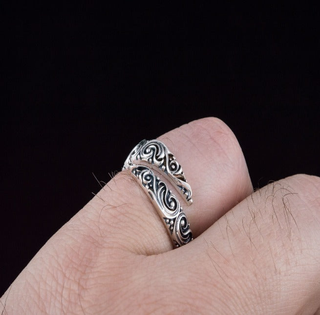 Norse Snake Style Ring-6