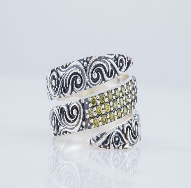 Norse Snake Style Spiral Ring in Sterling Silver-6