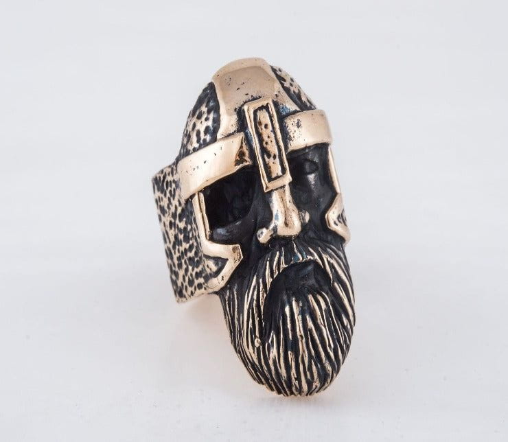 Odin Allfather Bronze Unique Viking Ring Norse Jewelry-6
