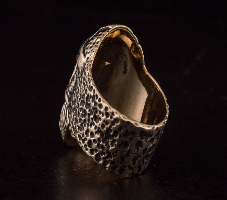 Odin Allfather Bronze Unique Viking Ring Norse Jewelry-7