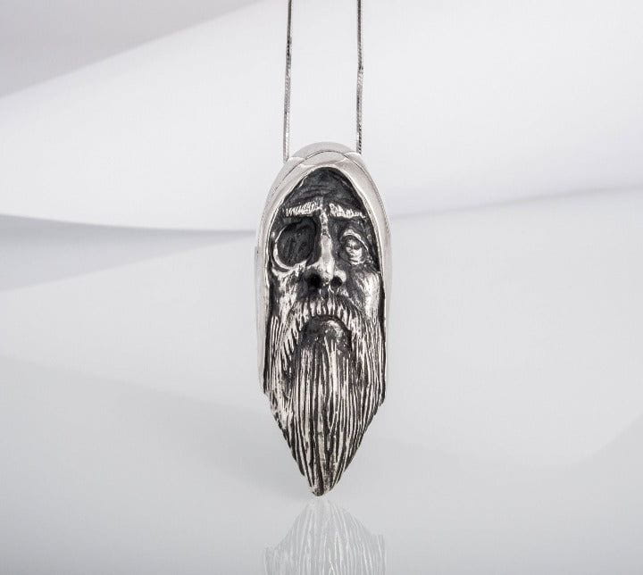 Odin Allfather Sterling Silver Pendant Viking Amulet-4