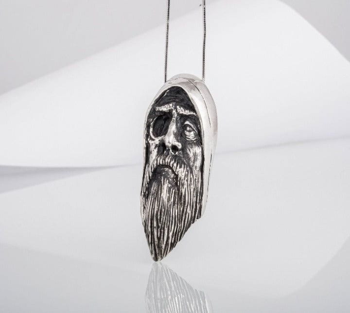 Odin Allfather Sterling Silver Pendant Viking Amulet-5